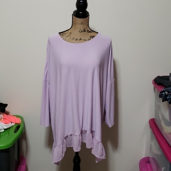 Cato Tops - 22/24w lavender cato blouse.